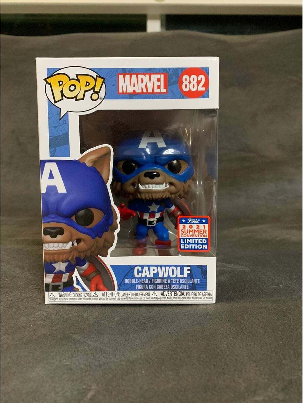 Funko POP! Disney Marvel Capwolf 882 Man and Wolf Captain America
